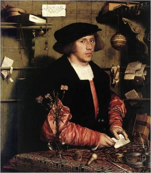 Портрет Г. Гисце . 1532.