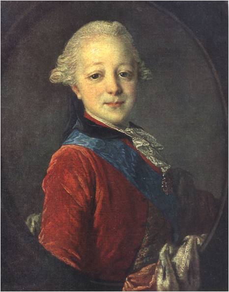 Портрет великого князя Павла Петровича в детстве. 1761. ГРМ 